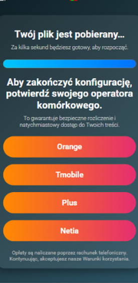 PL preconnect Pin submit Plus , T-Mobile , Orange , Wifi Poland 1